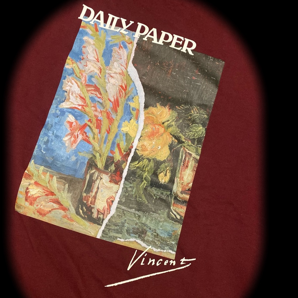 Daily Paper x Van Gogh Museum Tee (Cranberry Color)